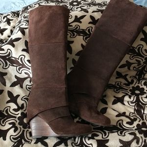 Fergie suede tall boots